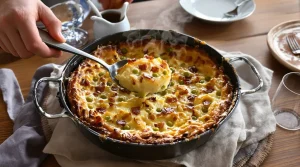 Quiche express sans pâte aux lardons et petits pois : le dîner complet et réconfortant prêt en 15 minutes