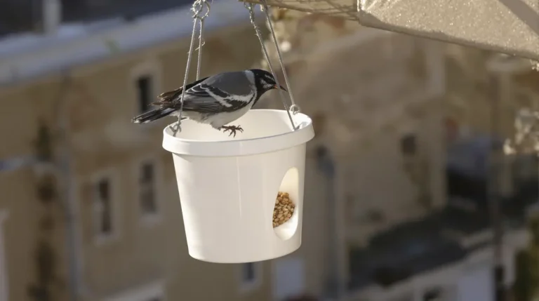 Arrêtez de jeter ce petit pot en plastique : il devient la mangeoire préférée des oiseaux cet hiver